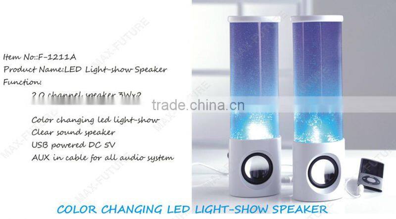 Color LED Pulse Speaker with Color LED Light-show Speakers