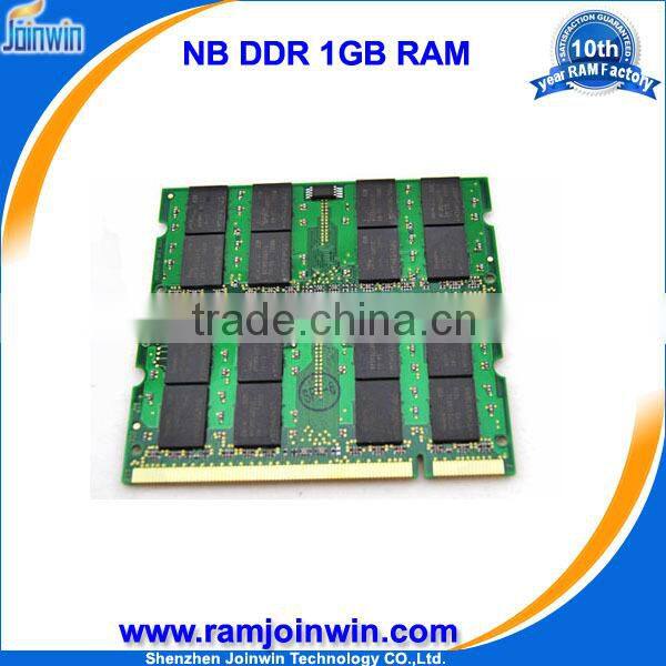 Best price non ecc 64mb*8 dram pc3200 1gb for laptop
