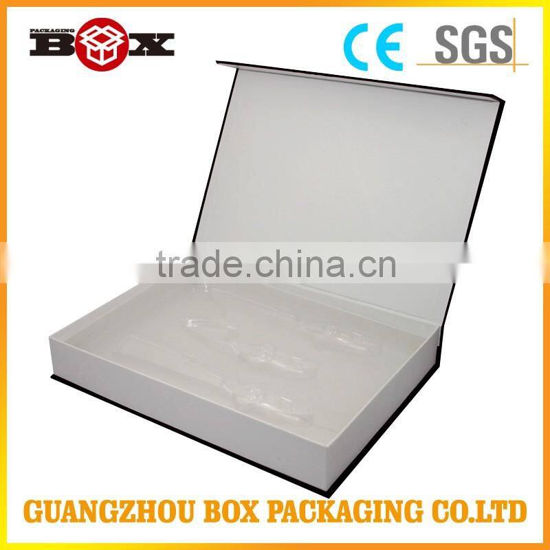 Collapsing paper box packaging