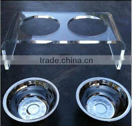 Premium Quality Acrylic Dog Bowl Stand