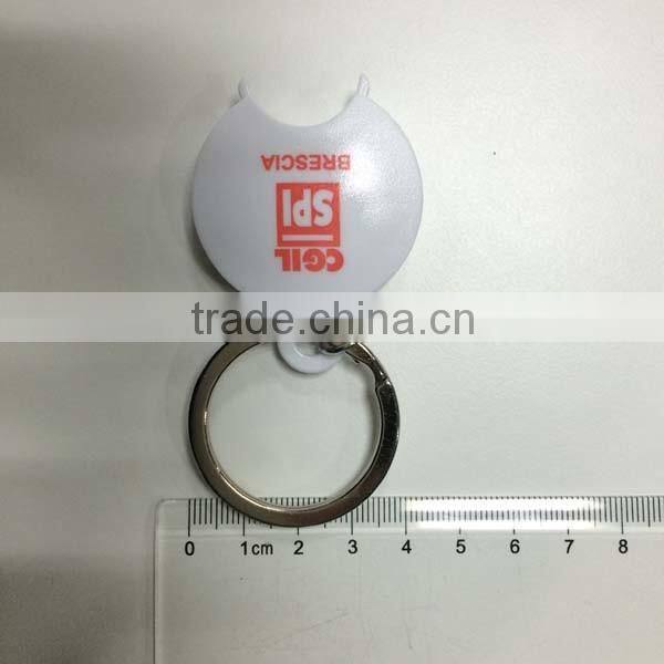 Custom Design Trolley Coin Keychain With Logo