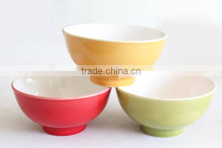Hot selling ceramic glazed stoneware bowl wholesale