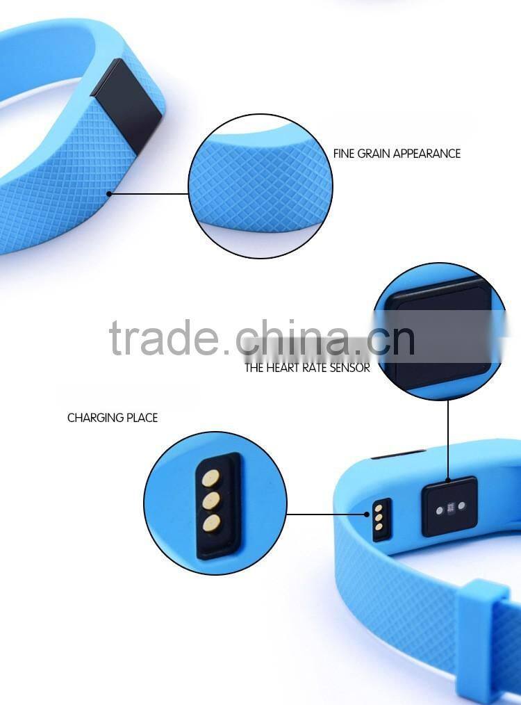 Sports wristband with Acceleration sensor heart rate+sleep monitoring bluetooth 4.0 watch