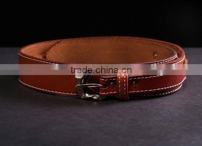 Men's leather belt men genuine leather belt alloy pin buckle man belt