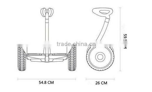 CE Certification and 1-1.5h Charging Time electric scooter with big wheels 30km range per charge