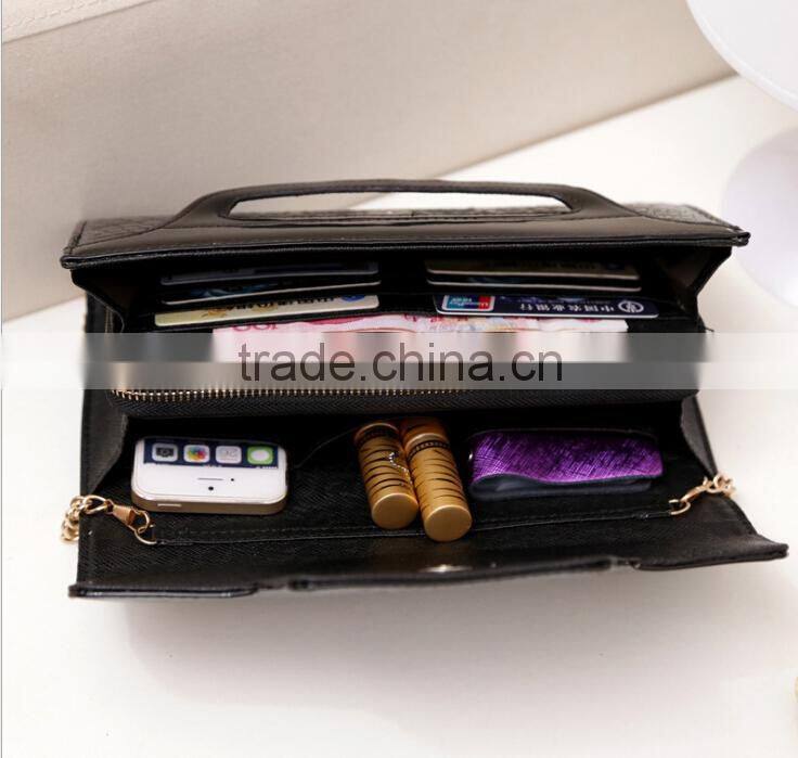 new lady leather handbag fashion makeup bag