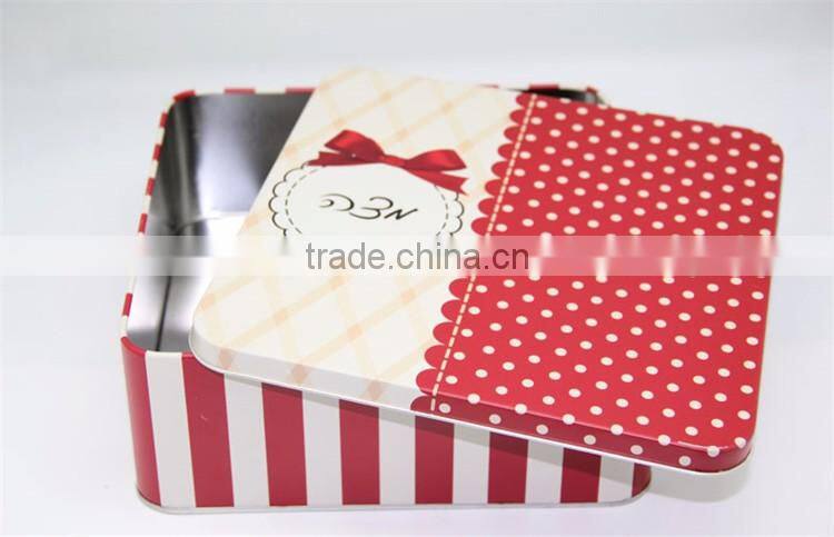 big square metal clothes packing tin box christmas gift