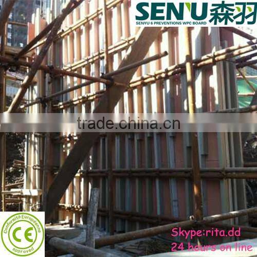 Wood plastic formwork for concrete from Chinese factory