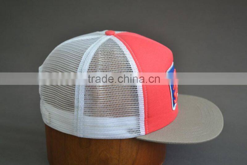 mesh cap snap back flat hat