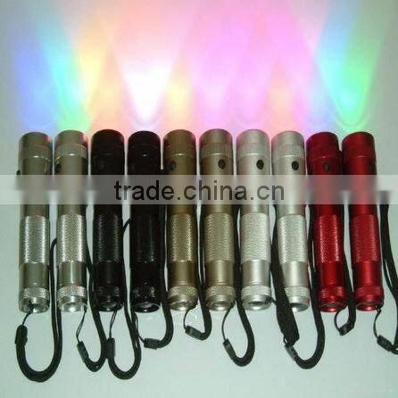 Trending hot selling products RGB torch light Color changing camping accessory flash and strobe festival flashlight starlight