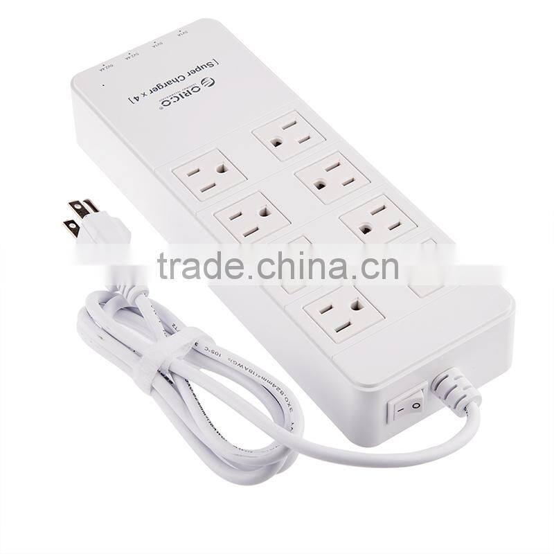 2015 Popular mini size US 2 outlet power strip with usb ports