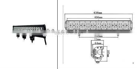 Double row 4inch 18w 4X4 offroad led light bar