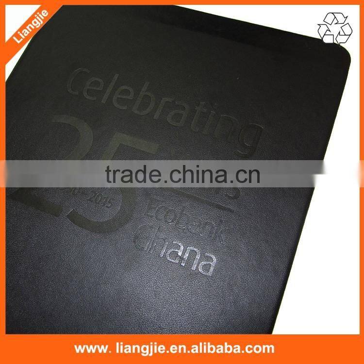 a4 a5 a6 hard cover mole skin notebook with company logo debossed