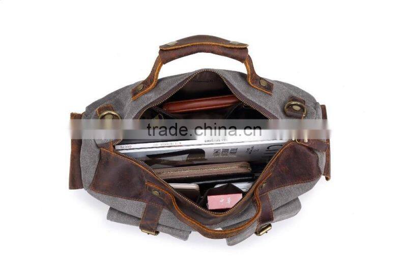 Hot Sell Vintage Canvas Weekend Duffle Bag for Travel (YX-Z108)