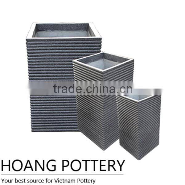 Square Cement Flower Pot From Vietnam