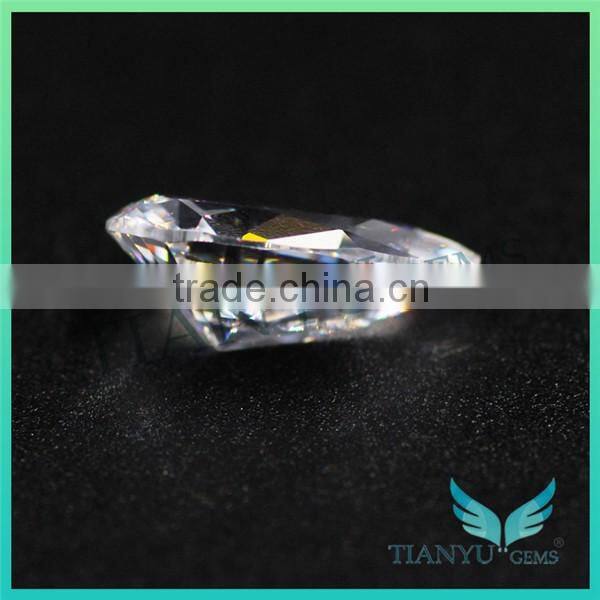 Hot Sale Artificial CZ Gemstones Wholesale 6*8 White Heat Pear Cut Loose Cubic Zircon Price Free Samples