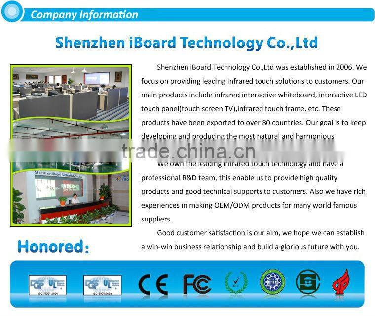 65inch IR interactive display all in one pc touch screen Led with factory price