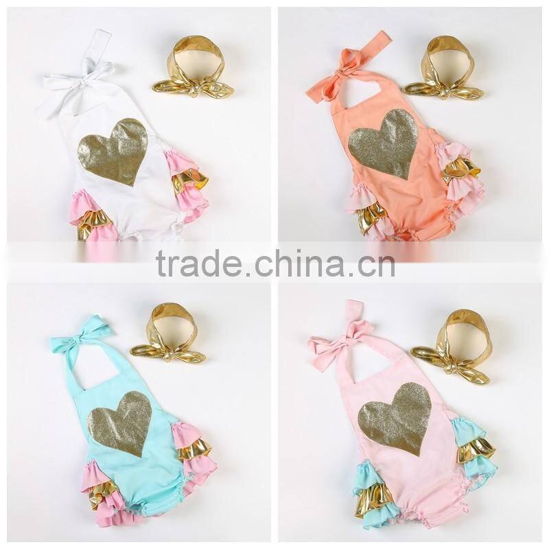 2016 wholesale sequin bubble romper,Baby Toddler Clothing,newborn baby romper gift set