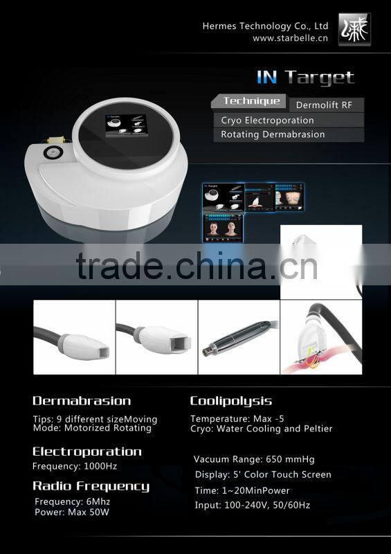 Non Invasive Microdermabrasion Electroporation RF