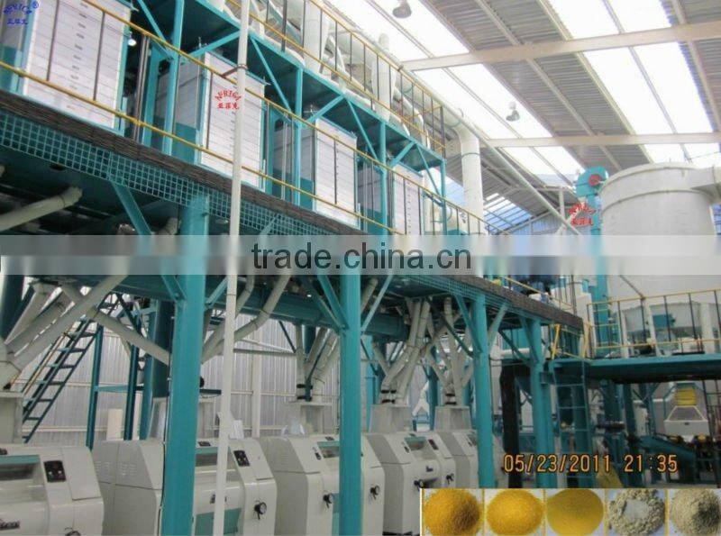 100T/24h easy operate maize grain roller mills milling grinder mill