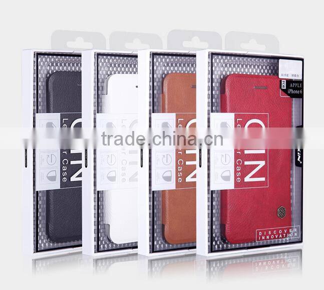 Quality Flip Leather Case For MOTO G4 PLUS, NILLKIN Qin PU flip leather phone Case BUSINESS CARD CASE CLASSIC RESTRO