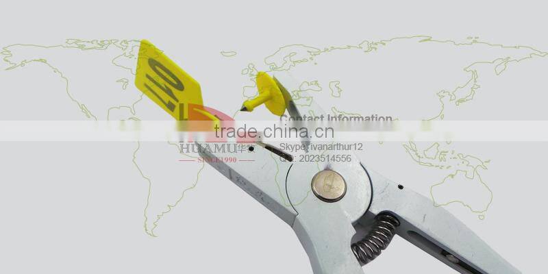 sheep ear tag plier 245 mm white ear tag applier