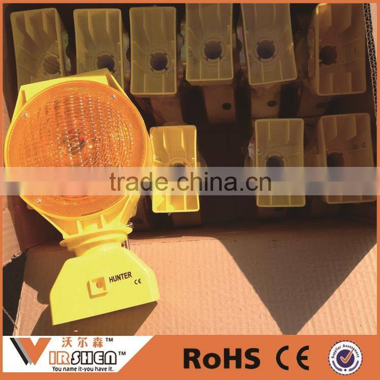 Traffic safety flashing yellow solar revolving warning light Construction vehicles solar power led warning light