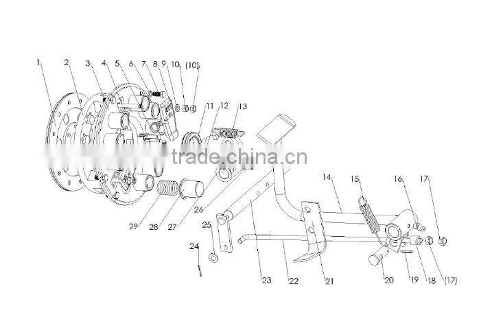 200.21.012 Driven Plate Dongfeng 244 DF-244 Tractor Parts