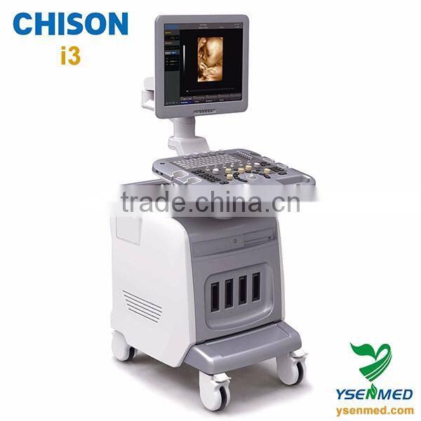 19 inch LCD monitor color doppler trolley mobile Chison i3 ultrasound