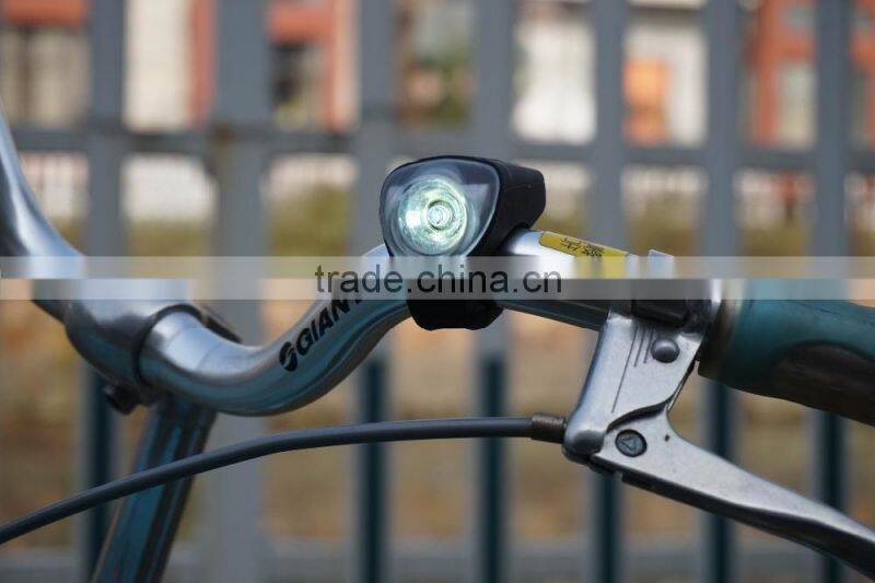 bicycle light rechargeable,usb rechargeable,silicone bicycle light,0.5w white led