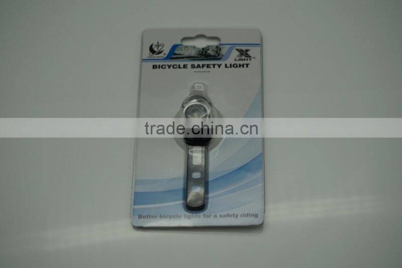 Aluminum alloy colour body of bike front light,1 super bright white LED bike light,240 degree view angle