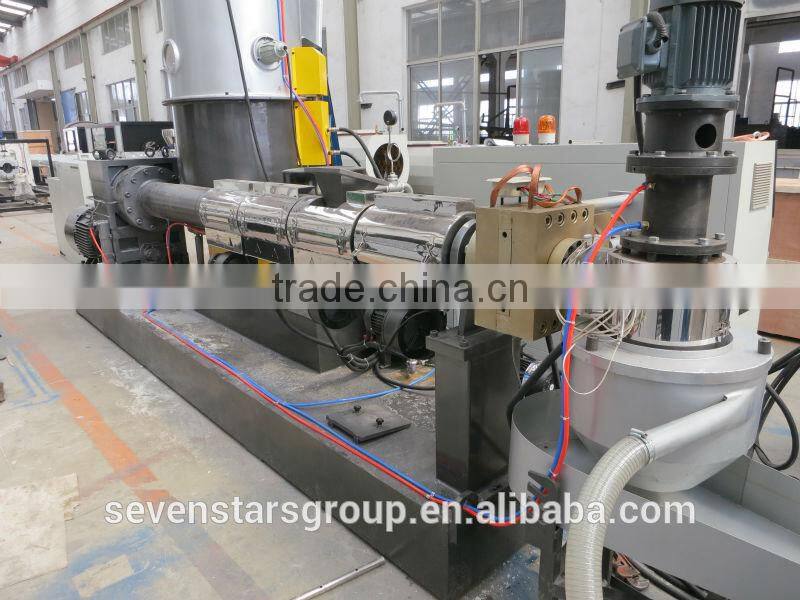 Waste plastic granules recycling machine/pp pe film plastic recycling granulating machine