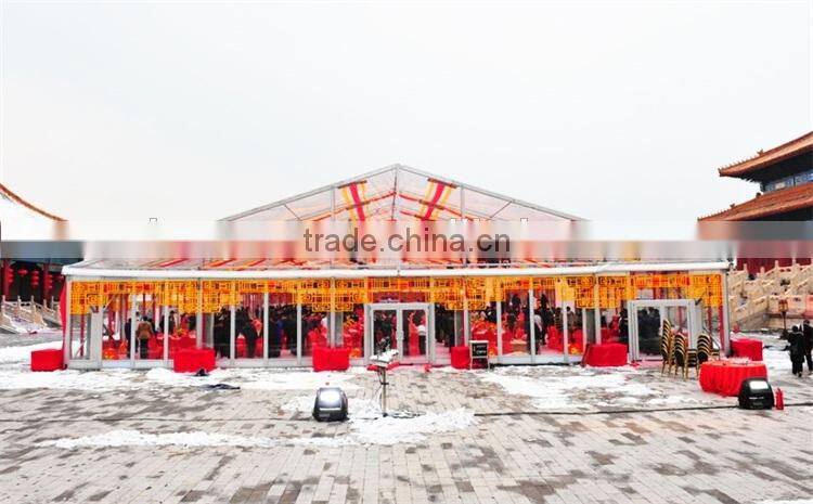 2017 new design clear roof luxury transparent party tents for outdoor wedding