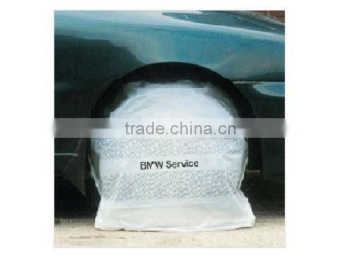 disposable plastic car wheel bags/cover