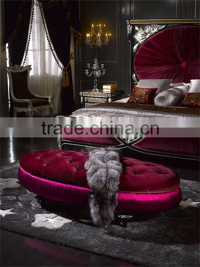 Individual Rose Designed Concept Bedroom Set, Elegant Antique Bed Set