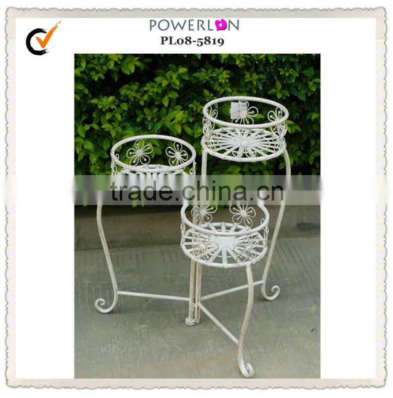 Folding Gentle Carves corner flower stand