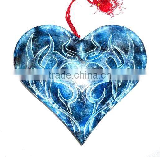 Handmade beautiful christmas decoration beautiful hanging heart