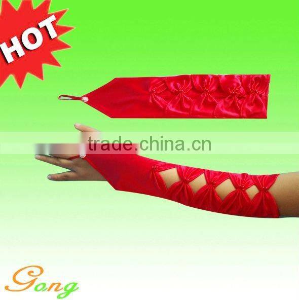 Hot sell party gloves with satin