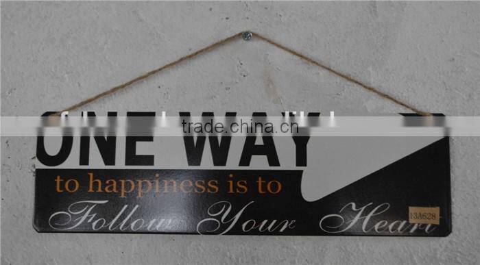 2016 custom antique french metal hanging door signs