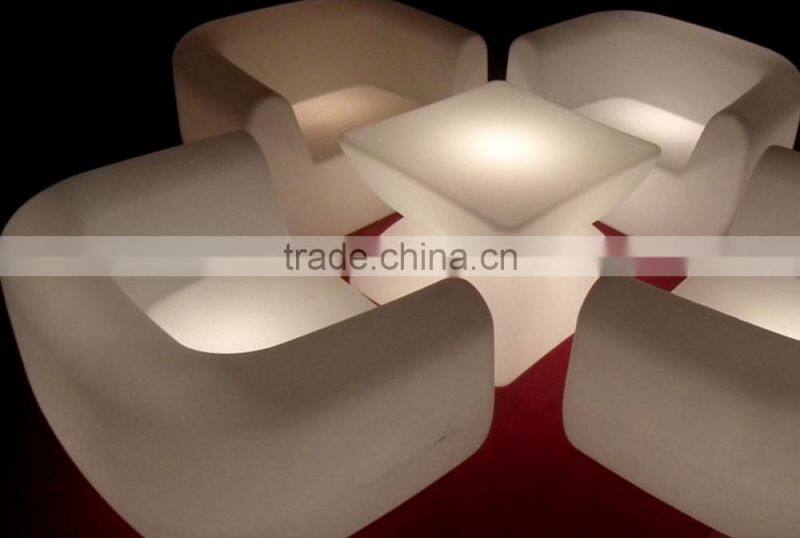 2016 Sigma new design 16 colors change plastic LED luxury basement bar sets