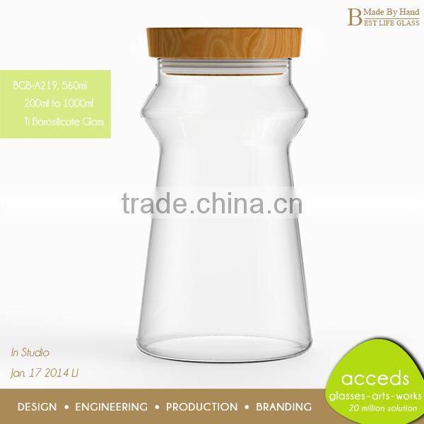 2014 Hot Selling Fancy Small Glass Honey Container