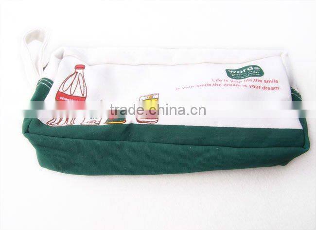 Supply fashion cute canva pen bag storage bag