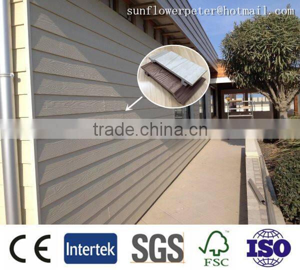 Easy installed wpc wall panel, popular Exterior wall decoration, wpc outdoor, wpc decking, flooring from China, Hot Sale.