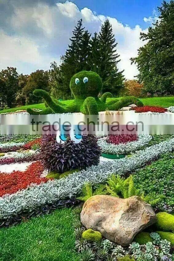 China long-life time fake grass animal good quality artificial grass topiary