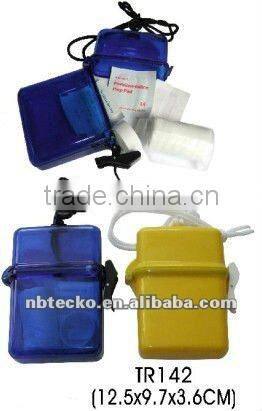 Mini First aids kit with plastic container for promotional