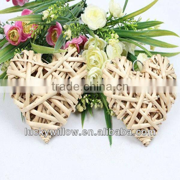 willow decorative basket heart-shaped knitted christmas decorations
