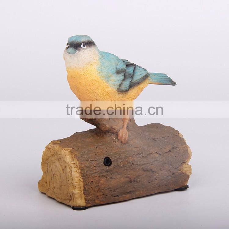 Custom solar power life size bird figurine ornament