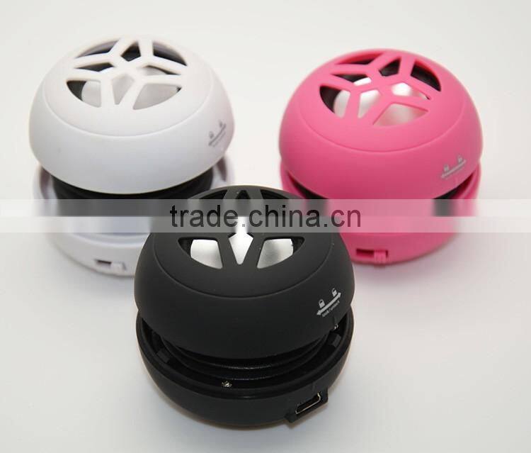 New gadget Christmas promotion gift portable laptop mini hamburger speaker