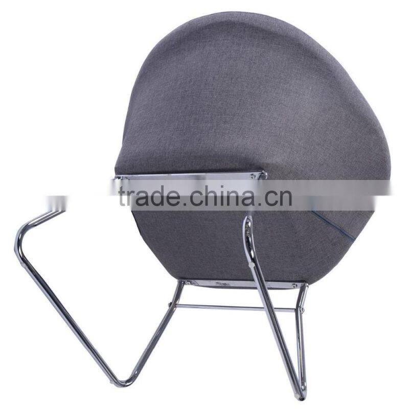 Fashionable style newest dining chair fabric cover with metal chair frames