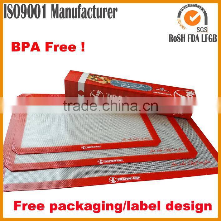 factory price custom non-stick silicone baking sheet silicone baking liner silicone baking mat